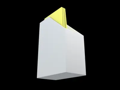 Office Stationery File Folder Icon v1 003 Low-poly 3D model