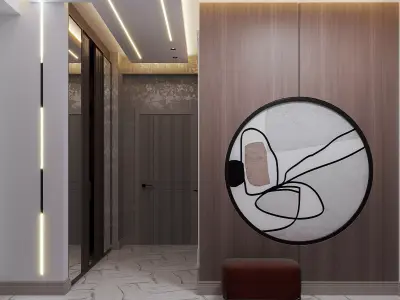 HALL DESIGN  MODERN LUXURY CONCEPT 3D model