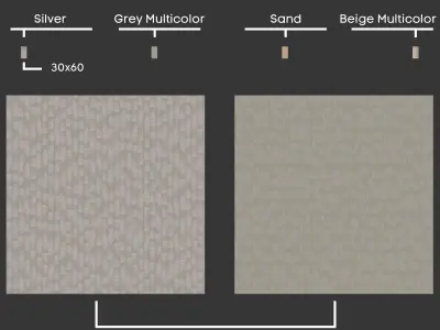 Keope Point Tile Textures  - 4 in 1 - Premium Seamless PBR  Texture