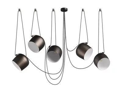 727253 Omega Lightstar chandelier hanging 3D model