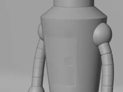 Bender Low-poly 3D model