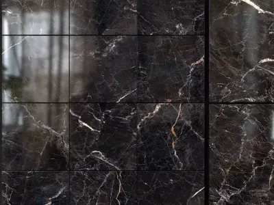 Yurtbay Seramik Java Black 600x600 Set 1 3D model