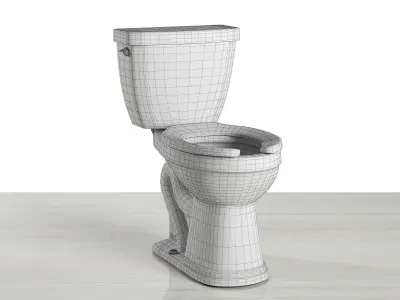 toilet elongated seat 3D model