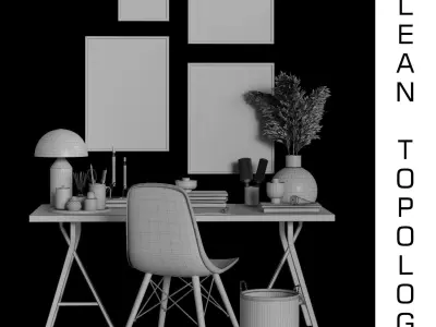 work place 11 3D model
