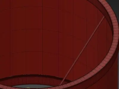 Lampshade floor lamp 3D model