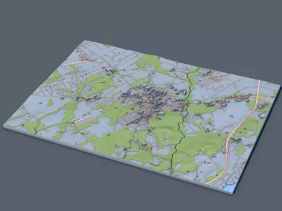 Gettysburg City in Pennsylvania United States 3D model