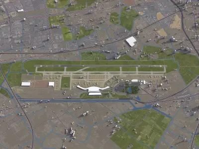 Ningbo - Airport - NGB Low-poly 3D model