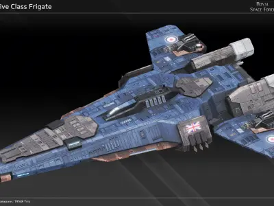 RSF Spaceship Fleet Collection I 3D Model Pack