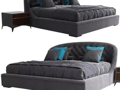 Bed Shell Medea Lifestyle 1905 3D model