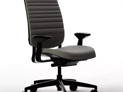 Steelcase Series Way Armed Task Office Chair Low-poly 3D model