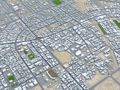 Ar Rass Saudi Arabia Low-poly 3D model