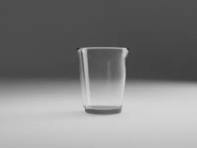 High-Fidelity Realistic Glass 3D Model for VFX and Rendering Free low-poly 3D model