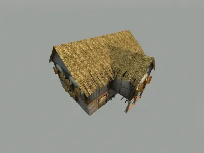 Medieval house - Low poly Low-poly 3D model