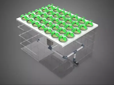 AEROPONIC FARM MISTING CHAMBER NUTRIENT DELIVERY SPRAYER SYSTEM 3D model