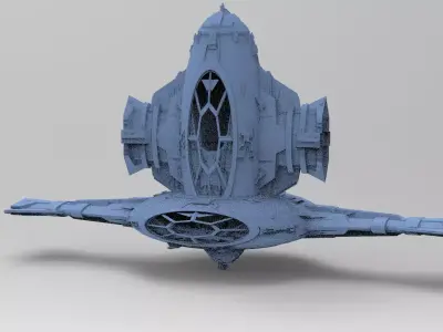 Sci-Fi Ocean Tech ship 4  3D model