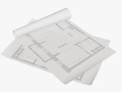  Sheets of paper 01 3D model