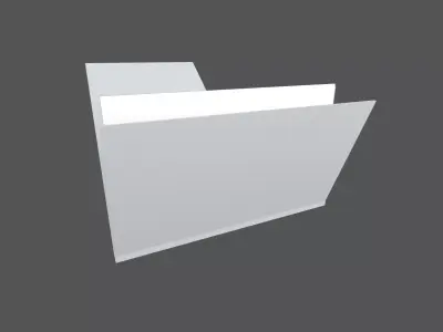 Folder v1 005 Low-poly 3D model