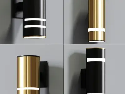 Modern Wall Lamp Set 3D model