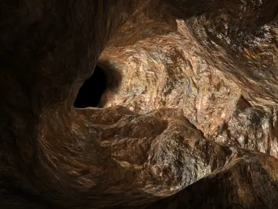 Cave Tunnel 3D model