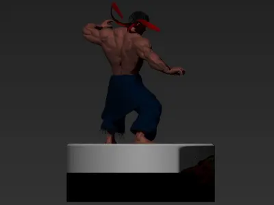 street fighter  Dark Ryu 3D print model