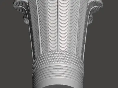 Egyptian Palm Leaf Capital - 3d model for CNC 3D model