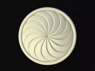 rosette ornament 3D model get