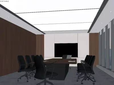 modern office 3D model