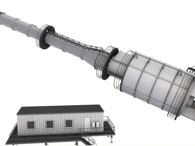 Refiniery Model 3D model