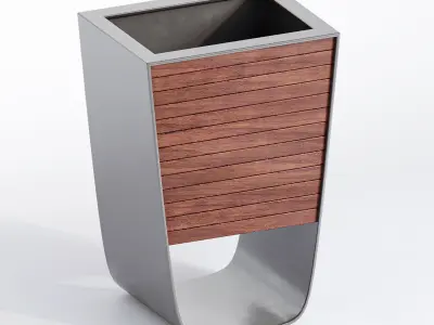 Mrf Artform Rest Seat street bench Low-poly 3D model