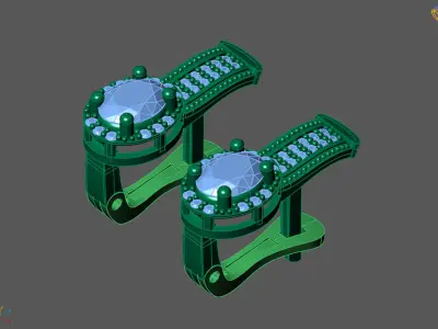 Women Earrings 3DM STL Womens Earring Renders 3D print models   3D print model