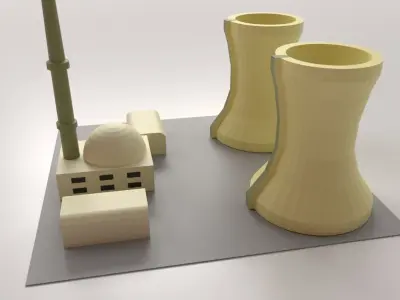 Nuclear Plant 3D model