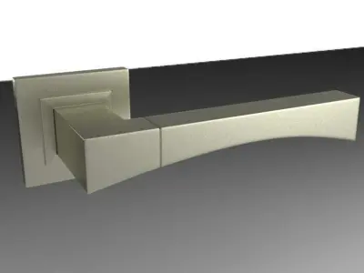 Square Door Handles Collection 1 3D model