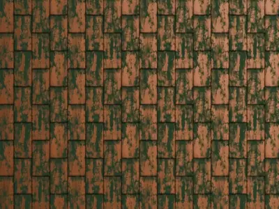 Var Metal Copper Roof PBR Seamless Texture