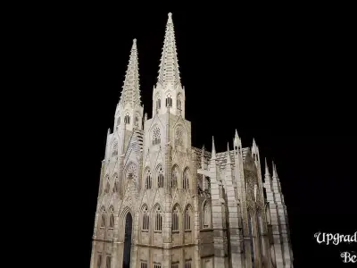 Modular Church - Cathedral Low-poly 3D model