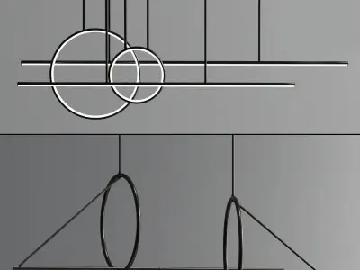 Chute Calypso Linear Suspension Set 3D model