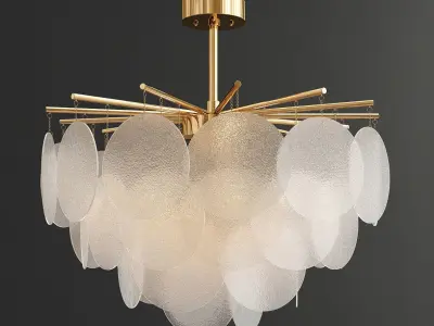 Collection of impression chandeliers 3D model