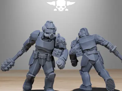 GrimGuard Enforcers 3D print model