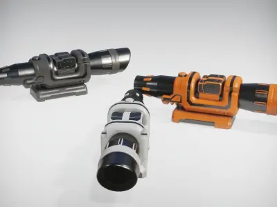 Sci-fi Scope Low-poly 3D model