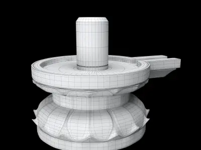 Lingam 3d model unwrapped 3D model