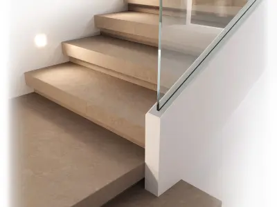 Modern interior stair 13 3D model
