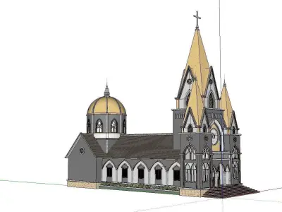 Architecture-Religion-God-Culture-Temple-0112 church 3D model
