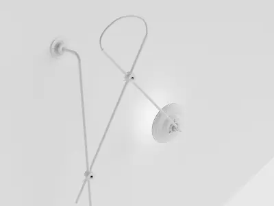 Adjustable 2arms Wall Lamp Woandwe 3d model 3D model