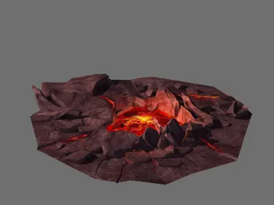 Game Model - Spray the lava hole 3D model