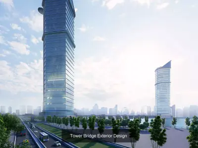 Buildings Exterior Design 3D Model Pack