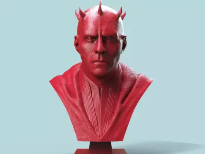 Darth Maul Bust 3D print model