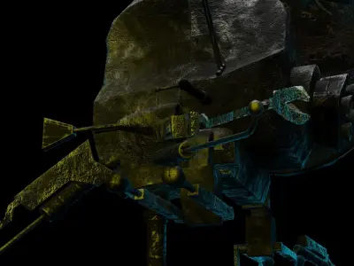 StarWars Pistoeka Sabotage Droid  Buzz Droid Low-poly 3D model