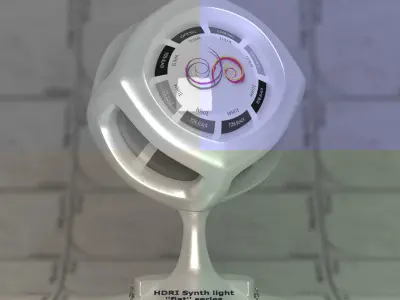 Flat 1x1 Square 4k Synth HDRI Texture