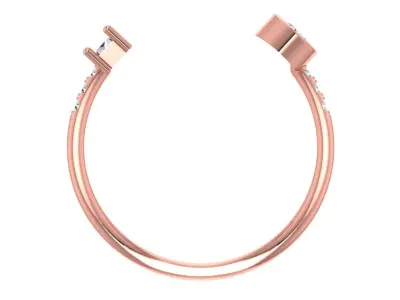 Women Light Weight Band Ring 3D print model 21