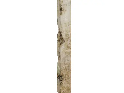 Abandoned Column Low-poly 3D model