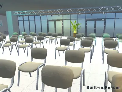 Conference Room 01 Unity Asset Low-poly 3D model